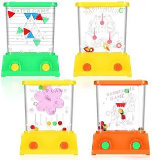 4 Pieces Water Games Handheld for Kid Small Retro Waterful Ring Toss Handheld Game Birthday Goodie Bags Stuffers School Classroom Prize Reward Pastime Car Toy Fidget for Boy Girl(Lovely Style) 4 Pieces Water Games Handheld for Kid Small Retro Waterful Ring Toss Handheld Game Birthday Goodie Bags Stuffers School Classroom Prize Reward Pastime Car Toy Fidget for Boy Girl(Lovely Style)