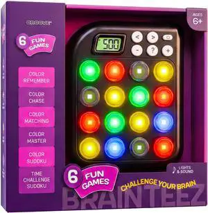 Brain Teasers & Memory Game, 6 Fun Games, Stocking Stuffer Ages 6-11 Brain Teasers & Memory Game, 6 Fun Games, Stocking Stuffer Ages 6-11
