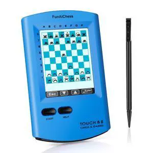 Handheld Electronic Chess Board 8 in 1 Touch Chess Computer Game Portable Electronic Chess Set for Adults, Kids,and Beginners Learn and Travel with Stylus Large LCD Display Gift(Blue) Handheld Electronic Chess Board 8 in 1 Touch Chess Computer Game Portable Electronic Chess Set for Adults, Kids,and Beginners Learn and Travel with Stylus Large LCD Display Gift(Blue)