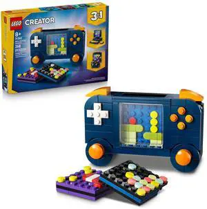 Creator 3 in 1 Retro Gaming Console Building Toy for Boys & Girls - Kids Build a Console, Mini Arcade Game, or Mini Computer - Gift Idea for Gaming Fans, Ages 8+ - 31380 Creator 3 in 1 Retro Gaming Console Building Toy for Boys & Girls - Kids Build a Console, Mini Arcade Game, or Mini Computer - Gift Idea for Gaming Fans, Ages 8+ - 31380