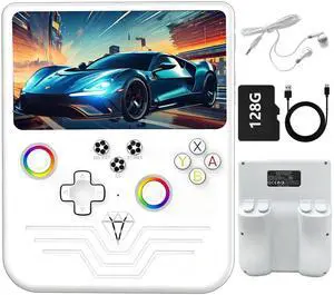 R60MAX Retro Handheld Gaming Console, 6.0-Inch HD IPS Screen, 6000mAh Battery, 40000+ Classic Games Pre-Installed, Save/Load State, Linux OS, Gift for Gamers (White) R60MAX Retro Handheld Gaming Console, 6.0-Inch HD IPS Screen, 6000mAh Battery, 40000+ Classic Games Pre-Installed, Save/Load State, Linux OS, Gift for Gamers (White)