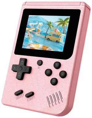Mini Handheld Game Console with 3.0 Inch IPS Screen, Retro Gaming Console Built-in 400 Preloaded Classic Games, 1020mAh Rechargeable Battery Pocket Player Travel Games Arcade, Pink Mini Handheld Game Console with 3.0 Inch IPS Screen, Retro Gaming Console Built-in 400 Preloaded Classic Games, 1020mAh Rechargeable Battery Pocket Player Travel Games Arcade, Pink