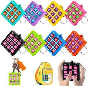 16PCS Tic Tac Toe Game Keychains Party Favors for Kids 4-8 8-12 16PCS Tic Tac Toe Game Keychains Party Favors for Kids 4-8 8-12