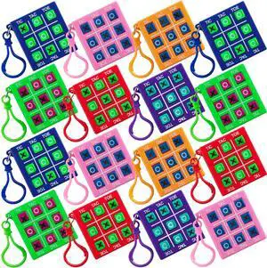 24 Mini Tic Tac Toe Games - Party Favors for Kids 3-5 and Up - 2-Inch Travel Size - Tic-Tac-Toe Keychain Game for Boys & Girls - Goody Bag Stuffers, Classroom Prizes, Valentine's Day, Birthday Gifts 24 Mini Tic Tac Toe Games - Party Favors for Kids 3-5 and Up - 2-Inch Travel Size - Tic-Tac-Toe Keychain Game for Boys & Girls - Goody Bag Stuffers, Classroom Prizes, Valentine's Day, Birthday Gifts