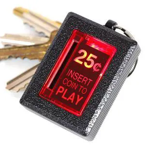 RepliCade Insert Coin Keychain, Retro Accurate Replica LED RepliCade Insert Coin Keychain, Retro Accurate Replica LED