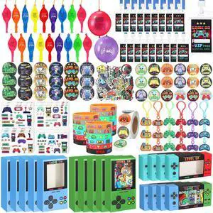 195pcs Video Game Party Favors for 18 Kids Gamer Goodie Bag Stuffers for Boys Gaming Birthday Party Supplies with Gift Boxes, VIP Pass, Balloons, Bracelets, Keychains, Badges, 3D Stickers 195pcs Video Game Party Favors for 18 Kids Gamer Goodie Bag Stuffers for Boys Gaming Birthday Party Supplies with Gift Boxes, VIP Pass, Balloons, Bracelets, Keychains, Badges, 3D Stickers