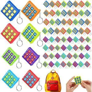 64 Pcs Tic Tac Toe Game Keychains Party Favors Bulk 64 Pcs Tic Tac Toe Game Keychains Party Favors Bulk