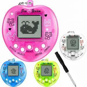 3 Pcs Virtual Electronic Pet Keychain Toys for Kids and Teens, Retro Mini Digital Pet Game Set, Handheld Pixel 90s Toy for Travel Gifts, Party Favor, Goodie Bag, Classroom Prize (Transparent, 5 Color) 3 Pcs Virtual Electronic Pet Keychain Toys for Kids and Teens, Retro Mini Digital Pet Game Set, Handheld Pixel 90s Toy for Travel Gifts, Party Favor, Goodie Bag, Classroom Prize (Transparent, 5 Color)