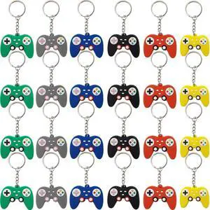 24PCS Video Game Controller Keychains in 6 Colors Video Game Party Controller Handle Key Ring Game Controller Keychain for Video Game Party Favors Birthday Baby Shower 24PCS Video Game Controller Keychains in 6 Colors Video Game Party Controller Handle Key Ring Game Controller Keychain for Video Game Party Favors Birthday Baby Shower