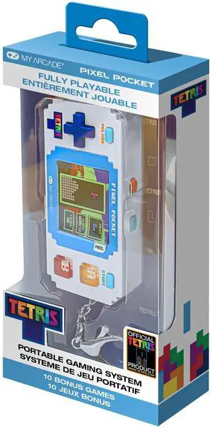 Tetris Pixel Player: Officially Licensed Tiny Tetris Video Game, Strategic Puzzle Game with 10 Bonus Games, Portable Keychain Arcade, Games for Kids and Adults Tetris Pixel Player: Officially Licensed Tiny Tetris Video Game, Strategic Puzzle Game with 10 Bonus Games, Portable Keychain Arcade, Games for Kids and Adults