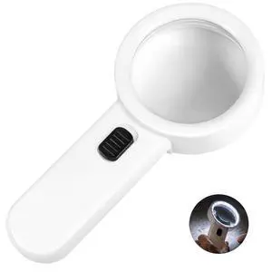 Magnifying Glass with 12 LED Light for Seniors Reading 3X Glass Lens Magnifying Glass with 12 LED Light for Seniors Reading 3X Glass Lens