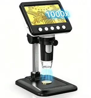 Coin Microscope, 4.3" LCD USB Digital 1000X 1080P Coin Magnifier Coin Microscope, 4.3" LCD USB Digital 1000X 1080P Coin Magnifier
