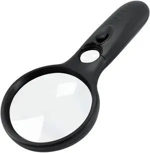 Magnifying Glass with Light, 3X Large Lens + 12X High Power Lens, Lighted Magnifying Glass Handheld Reading Magnifier for Seniors, Small Print, Coins & Jewelry, LED Light Magnifying Glass with Light, 3X Large Lens + 12X High Power Lens, Lighted Magnifying Glass Handheld Reading Magnifier for Seniors, Small Print, Coins & Jewelry, LED Light