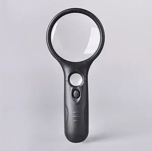 Heavy-Duty Magnifying Glass with Light | 3X & 45x Magnification | Scratch-Proof Lens | Handheld | Lightweight | for Seniors with Macular Degeneration, Adults with Hobbies & Kids with Curiosity Heavy-Duty Magnifying Glass with Light | 3X & 45x Magnification | Scratch-Proof Lens | Handheld | Lightweight | for Seniors with Macular Degeneration, Adults with Hobbies & Kids with Curiosity