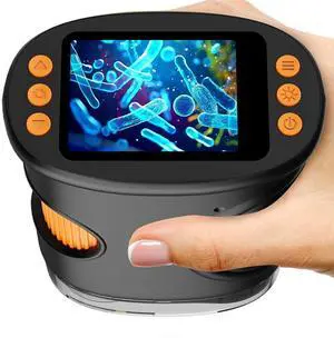 Kids Magnifying Glass Digital Handheld Microscope for Kids Cool Gadgets Stuff, Toys Portable STEM Science Lab Gifts, Magnifier for Coin Collection Supplies, Black Kids Magnifying Glass Digital Handheld Microscope for Kids Cool Gadgets Stuff, Toys Portable STEM Science Lab Gifts, Magnifier for Coin Collection Supplies, Black