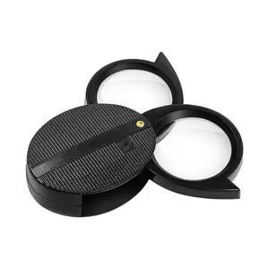Pocket Magnifying Glass 5X Folding Handheld Portable Magnifier Pocket Magnifying Glass 5X Folding Handheld Portable Magnifier
