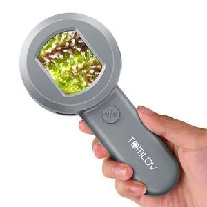 P10 Microscope for Adults Kids, Portable 100X Illuminated Jewelers Loupe, Handheld Coin Magnifier with Light for Collectors, Pocket Trichome Magnifying Glass, Digital Microscope with 2" Screen P10 Microscope for Adults Kids, Portable 100X Illuminated Jewelers Loupe, Handheld Coin Magnifier with Light for Collectors, Pocket Trichome Magnifying Glass, Digital Microscope with 2" Screen