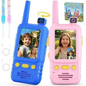 Video Walkie Talkies for Kids 2 Pack with 180° Rotating Camera Video Walkie Talkies for Kids 2 Pack with 180° Rotating Camera