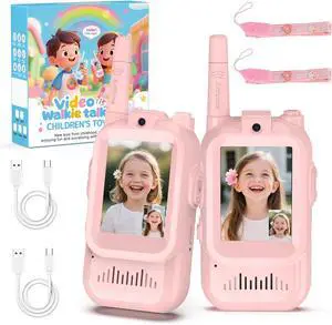 BlueFire Kids Walkie Talkies with Video Screen Display Toy Radios with Voice Effects, One-on-One Pairing, Long Range Birthday Toys Gifts for Boys & Girls Ages 312 (Pink) BlueFire Kids Walkie Talkies with Video Screen Display Toy Radios with Voice Effects, One-on-One Pairing, Long Range Birthday Toys Gifts for Boys & Girls Ages 312 (Pink)