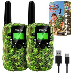 Rechargeable Walkie Talkies 2 Pack for Kids, Toys for 3-12 Years Old Boys Girls, Camo Walkie Talkie 3 Miles Range for Camping, Outdoor, Birthday Gifts for 4 5 6 7 8 9 10 11 12 Year Old Rechargeable Walkie Talkies 2 Pack for Kids, Toys for 3-12 Years Old Boys Girls, Camo Walkie Talkie 3 Miles Range for Camping, Outdoor, Birthday Gifts for 4 5 6 7 8 9 10 11 12 Year Old