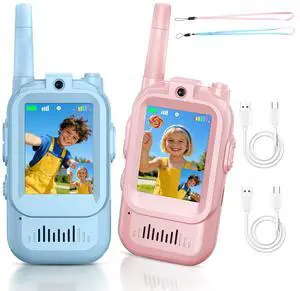 Video Walkie Talkies for Kids Rechargeable Kids Walkie-Talkie Children's Toys Suitable for Boys and Girls Aged 3-12, Birthday Gifts 2 Pack Video Walkie Talkies for Kids Rechargeable Kids Walkie-Talkie Children's Toys Suitable for Boys and Girls Aged 3-12, Birthday Gifts 2 Pack