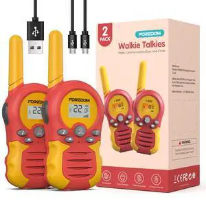 Rechargeable Walkie Talkies for Kids Walkie Talkies Long Range for Boy & Girl Age 3 to 12 Year Old Birthday Toys - 2 Pack Rechargeable Walkie Talkies for Kids Walkie Talkies Long Range for Boy & Girl Age 3 to 12 Year Old Birthday Toys - 2 Pack