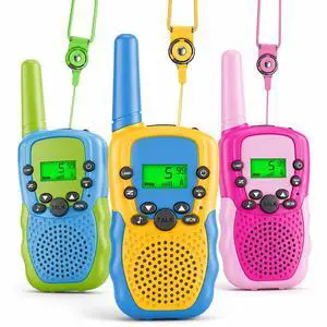 Walkie Talkies for Kids, 3 Pack 22-Channel Two-Way Radios with Backlit LCD Display and LED Flashlight, Up to 3km Range, Outdoor Adventure Toys for Boys and Girls Ages 312 Walkie Talkies for Kids, 3 Pack 22-Channel Two-Way Radios with Backlit LCD Display and LED Flashlight, Up to 3km Range, Outdoor Adventure Toys for Boys and Girls Ages 312