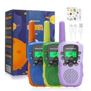Walkie Talkies for Kids Long Range 2 Miles, Rechargeable Kids Walkie Talkies 3 Pack with Flashlight, Toys Gifts for 3-12 Year Old Boys Girls, Christmas Birthday Gifts Ideas Present Walkie Talkies for Kids Long Range 2 Miles, Rechargeable Kids Walkie Talkies 3 Pack with Flashlight, Toys Gifts for 3-12 Year Old Boys Girls, Christmas Birthday Gifts Ideas Present