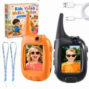 2Pack Video Walkie Talkies for Kids 3280ft Long Range, 180° Rotating Camera 2Pack Video Walkie Talkies for Kids 3280ft Long Range, 180° Rotating Camera