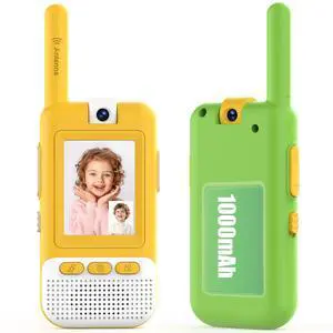 Video Walkie Talkies for Kids 2 Pack, Rechargeable 1000mAh, Rotatable HD Camera, Long Range Outdoor Toys for Camping, Hiking, Travel, Christmas Birthday Gifts for Girls Boys 3-12 Year Olds Video Walkie Talkies for Kids 2 Pack, Rechargeable 1000mAh, Rotatable HD Camera, Long Range Outdoor Toys for Camping, Hiking, Travel, Christmas Birthday Gifts for Girls Boys 3-12 Year Olds