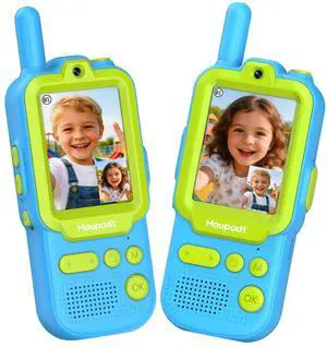 Rechargeable Video Walkie Talkies Boys Toys, 2.4"Screen Video Calls Walkie Talkies 5 Voice Changers & 10 Stickers Effect for Camping, Hiking, Travel, Christmas Birthday Gifts for Boys Age 5-7 Rechargeable Video Walkie Talkies Boys Toys, 2.4"Screen Video Calls Walkie Talkies 5 Voice Changers & 10 Stickers Effect for Camping, Hiking, Travel, Christmas Birthday Gifts for Boys Age 5-7