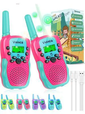Walkie Talkies for Kids, 3 Miles Long Range 22 Channels 2 Way Rechargeable Kids Walkie Talkie with Flashlight for Camping Hiking Indoor Outdoor Toy 3 4 5 6-12 Boy Girl Birthday Gifts 2 Packs Walkie Talkies for Kids, 3 Miles Long Range 22 Channels 2 Way Rechargeable Kids Walkie Talkie with Flashlight for Camping Hiking Indoor Outdoor Toy 3 4 5 6-12 Boy Girl Birthday Gifts 2 Packs