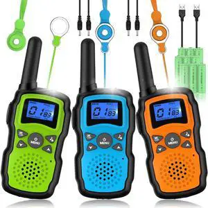 Walkie Talkies Rechargeable for Kids Adults Long Range,Xmas Birthday Gift for Boys Girls 3 4 5 6 7 8 9 10 Year Old,Hiking Gear Camping Games Toys with Flashlight,VOX,Easy to Use 3 Pack Walkie Talkies Rechargeable for Kids Adults Long Range,Xmas Birthday Gift for Boys Girls 3 4 5 6 7 8 9 10 Year Old,Hiking Gear Camping Games Toys with Flashlight,VOX,Easy to Use 3 Pack