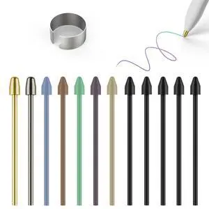 Pen Tips for Remarkable 2 Marker Plus, 2 Metal + 10 Colored Pen Tips for Remarkable 2 Marker Plus, 2 Metal + 10 Colored