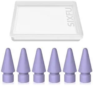 6 Pack Tips for Apple Pencil tip, Apple Pen Tip Compatible with iPad Pencil Tip with Cover Case for Apple Pencil Pro/USB-C/ 1st Gen/ 2nd Generation iPencil(Purple) 6 Pack Tips for Apple Pencil tip, Apple Pen Tip Compatible with iPad Pencil Tip with Cover Case for Apple Pencil Pro/USB-C/ 1st Gen/ 2nd Generation iPencil(Purple)