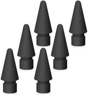 Replacement Tips Compatible with Apple Pencil 1st/2nd Gen, Pencil Nibs for iPad Pro Pencil 2/1 Gen (Black (6-Pack)) Replacement Tips Compatible with Apple Pencil 1st/2nd Gen, Pencil Nibs for iPad Pro Pencil 2/1 Gen (Black (6-Pack))