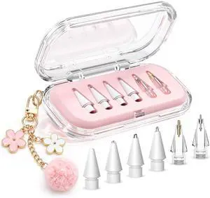6 Pack Replacement Pencil Tips for Apple Pencil Pro/2nd/1st/USB-C (Pink) 6 Pack Replacement Pencil Tips for Apple Pencil Pro/2nd/1st/USB-C (Pink)