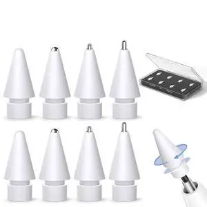 Replacement Tips for Apple Pencil Pro/1st/2nd/USB-C (8 Pack) Replacement Tips for Apple Pencil Pro/1st/2nd/USB-C (8 Pack)
