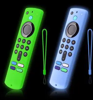 2-Pack Remote Cover for Fire TV Stick 4K Select, 4K Plus, 3rd, Green & Blue 2-Pack Remote Cover for Fire TV Stick 4K Select, 4K Plus, 3rd, Green & Blue