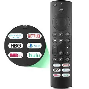 Replacement for Insignia/Toshiba/Pioneer Fire TV Remote, Universal Compatible for AMZ Fire Smart TV Remote (Not for Stick and Cube) with 6 Hot Keys Replacement for Insignia/Toshiba/Pioneer Fire TV Remote, Universal Compatible for AMZ Fire Smart TV Remote (Not for Stick and Cube) with 6 Hot Keys