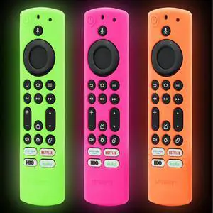 2023 Stick 4K Max Remote Cover for Toshiba and Insignia NSRCFNA21 CT-RC1US-21 CT95018 CTRC1US21, Silicone Protective 3-Pack Green Orange Hot Pink Case Glow in Dark 2023 Stick 4K Max Remote Cover for Toshiba and Insignia NSRCFNA21 CT-RC1US-21 CT95018 CTRC1US21, Silicone Protective 3-Pack Green Orange Hot Pink Case Glow in Dark
