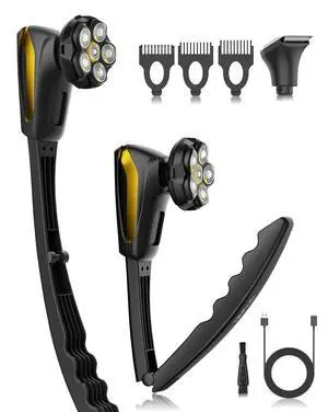 6D Back Shaver for Men: Painless Electric Body & Head Shavers w/Long Handle 6D Back Shaver for Men: Painless Electric Body & Head Shavers w/Long Handle