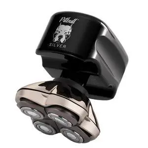 Pitbull Silver PRO SX5 Head & Face Shaver for Bald Men | Cordless Wet/Dry Rotary Razor Pitbull Silver PRO SX5 Head & Face Shaver for Bald Men | Cordless Wet/Dry Rotary Razor