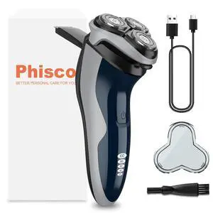 Rechargeable Electric Razor for Men: 120-Min Electric Shaver with 1-Hour USB-C Fast Charge - IPX7 Waterproof Wet/Dry Shaver - 10000RPM Powerful Motor, 0.07mm Ultra-Thin Blade, Pop-up Trimmer Rechargeable Electric Razor for Men: 120-Min Electric Shaver with 1-Hour USB-C Fast Charge - IPX7 Waterproof Wet/Dry Shaver - 10000RPM Powerful Motor, 0.07mm Ultra-Thin Blade, Pop-up Trimmer