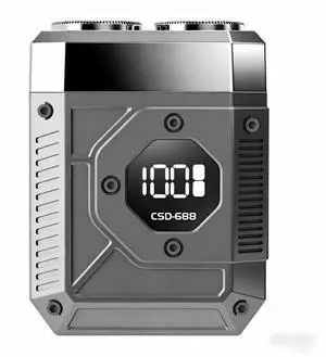 Mini Electric Razor for Men, LED Digital Display, Cordless Rotary Shaver, USB Type-C Rechargeable Pocket Size Shaver for Travel & Home,Mini Shaver for Tech Lovers,Cyberpunk Style Mini Electric Razor for Men, LED Digital Display, Cordless Rotary Shaver, USB Type-C Rechargeable Pocket Size Shaver for Travel & Home,Mini Shaver for Tech Lovers,Cyberpunk Style