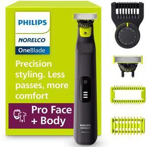 OneBlade Pro 360 Face + Body Trimmer and Shaver OneBlade Pro 360 Face + Body Trimmer and Shaver