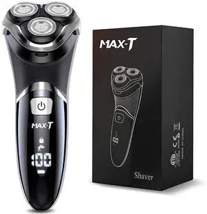 Electric Shaver for Men, Quick Rechargeable Electric Razor Wet Dry Rotary Shaver with Pop Up Trimmer and LED Display, IPX7 100% Waterproof 8101 with Adapter Charger Electric Shaver for Men, Quick Rechargeable Electric Razor Wet Dry Rotary Shaver with Pop Up Trimmer and LED Display, IPX7 100% Waterproof 8101 with Adapter Charger