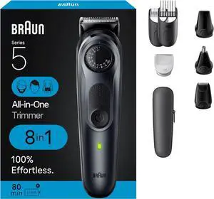 All-in-One Style Kit Series 5 5471, 8-in-1 Trimmer for Men with Beard Trimmer, Body Trimmer for Manscaping, Hair Clippers & More, Ultra-Sharp Blade, 40 Length Settings, Waterproof All-in-One Style Kit Series 5 5471, 8-in-1 Trimmer for Men with Beard Trimmer, Body Trimmer for Manscaping, Hair Clippers & More, Ultra-Sharp Blade, 40 Length Settings, Waterproof