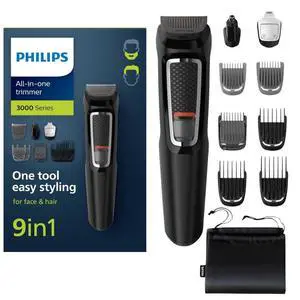 Multigroom All-in-One Trimmer with 13 Pieces All-in-one Trimmer 9-in-1 MG3740 Multigroom All-in-One Trimmer with 13 Pieces All-in-one Trimmer 9-in-1 MG3740