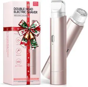 Bikini Trimmer for Women,Shaver with Dual Heads for Body Pubic Hair,Electric Razors for Women,Facial Razor for Travel,IPX7 Waterproof,Smooth Ceramic Blade for Underarm Body Leg Face Bikini Trimmer for Women,Shaver with Dual Heads for Body Pubic Hair,Electric Razors for Women,Facial Razor for Travel,IPX7 Waterproof,Smooth Ceramic Blade for Underarm Body Leg Face